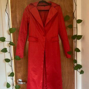 Naked Wardrobe Red Trench Coat